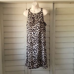 New York & Company A Line Leopard Dress